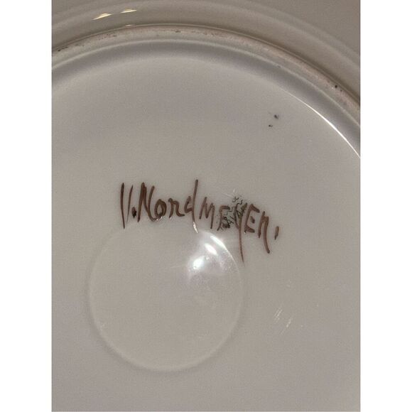 Vintage Hand Painted Signed By Artist Plate Bird Flower - Picture 5 of 5